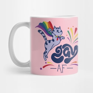 Gay AF cat pride Mug